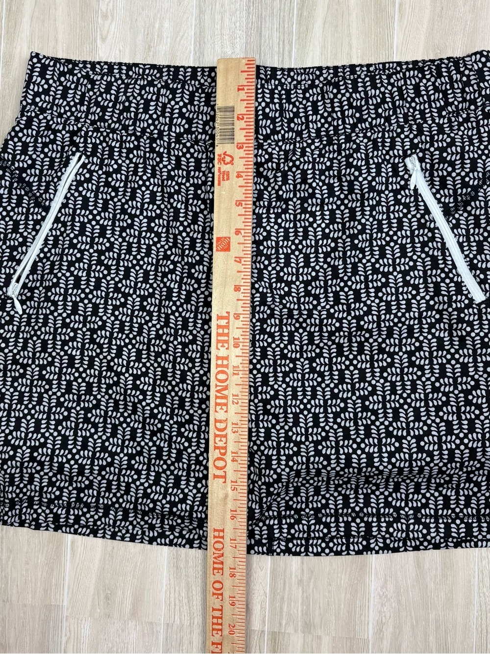 Talbots B&W Skort w/ Zip Pockets Size Large EUC Preppy Weekend Vacation Beach - Picture 7 of 10